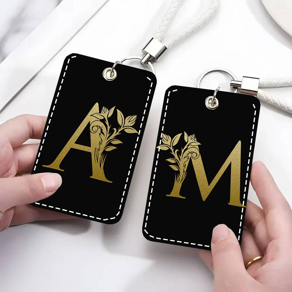 Buchstaben-Monogramm-Kartenetu – Monogram Keychain Leather Bewertung und Preis