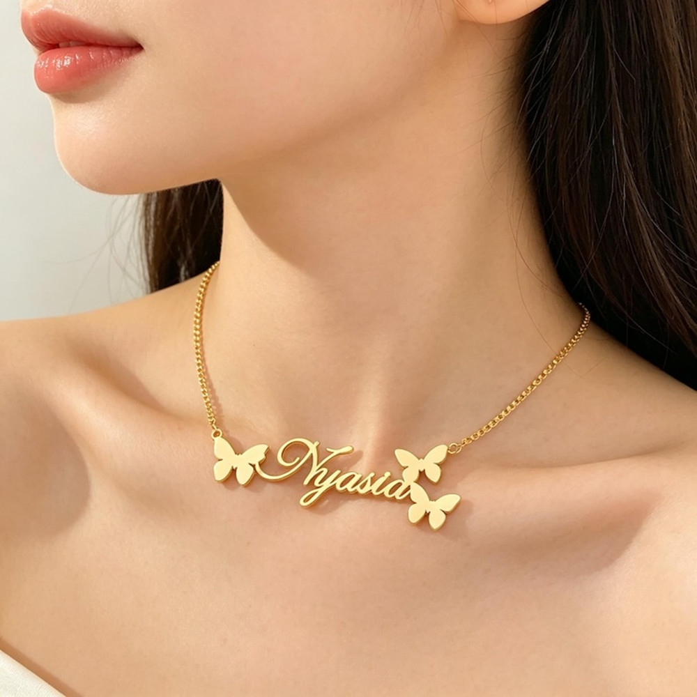 Personalisierte Namenskette, p – Birth Flower Necklace Bewertung und Preis